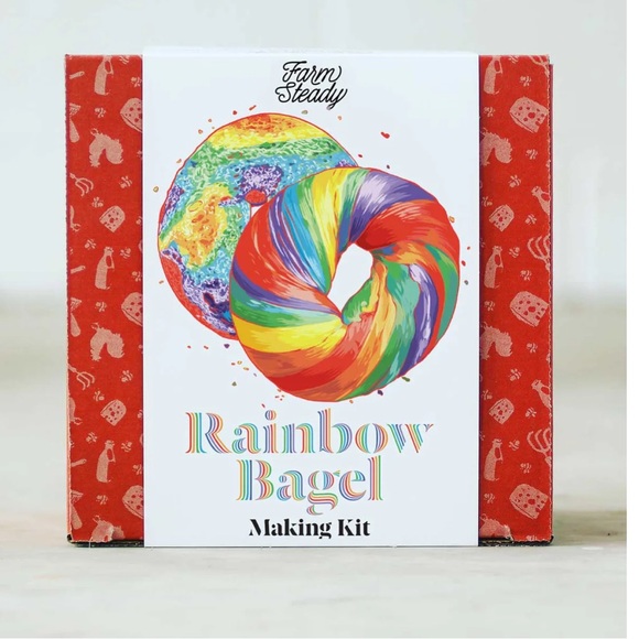 NWT Farm Steady Rainbow Bagel Making Kit - Picture 3 of 7
